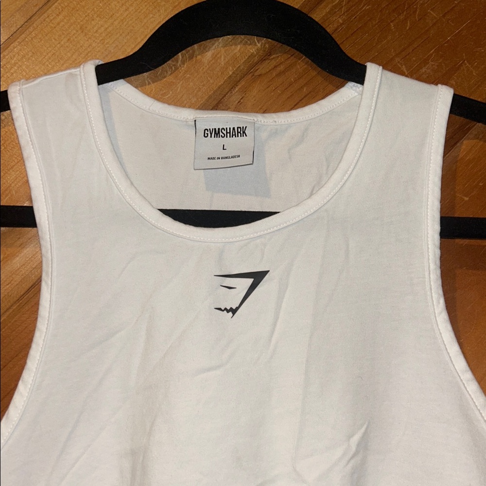 Gymshark Stringer Training White Tank Top - Picture 3 of 4
